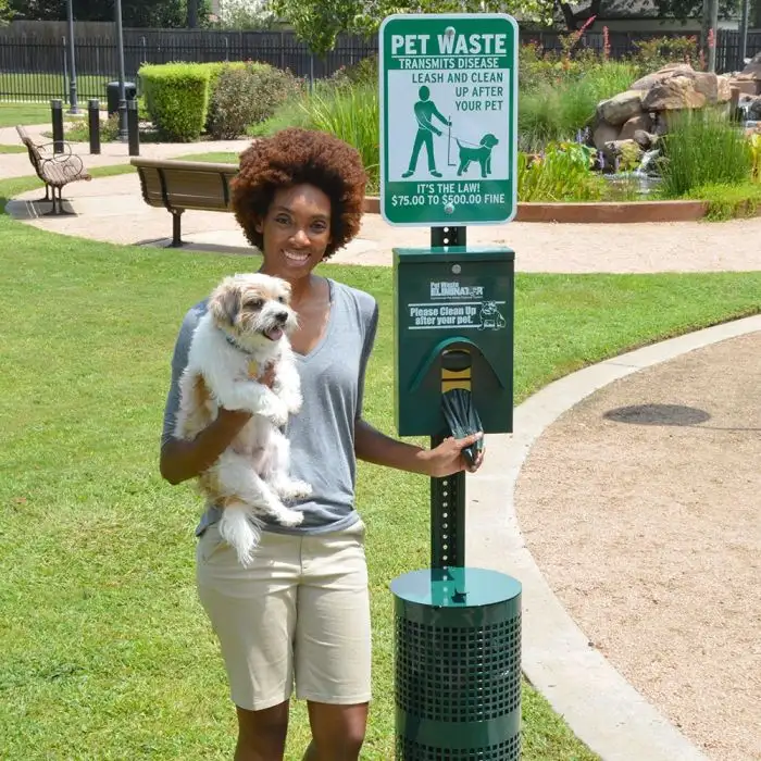 superior metal pet waste eliminator station e3